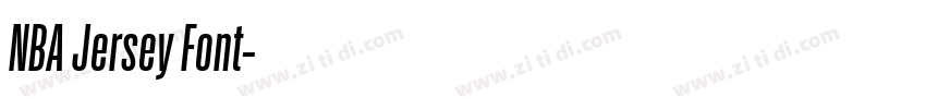NBA Jersey Font字体转换